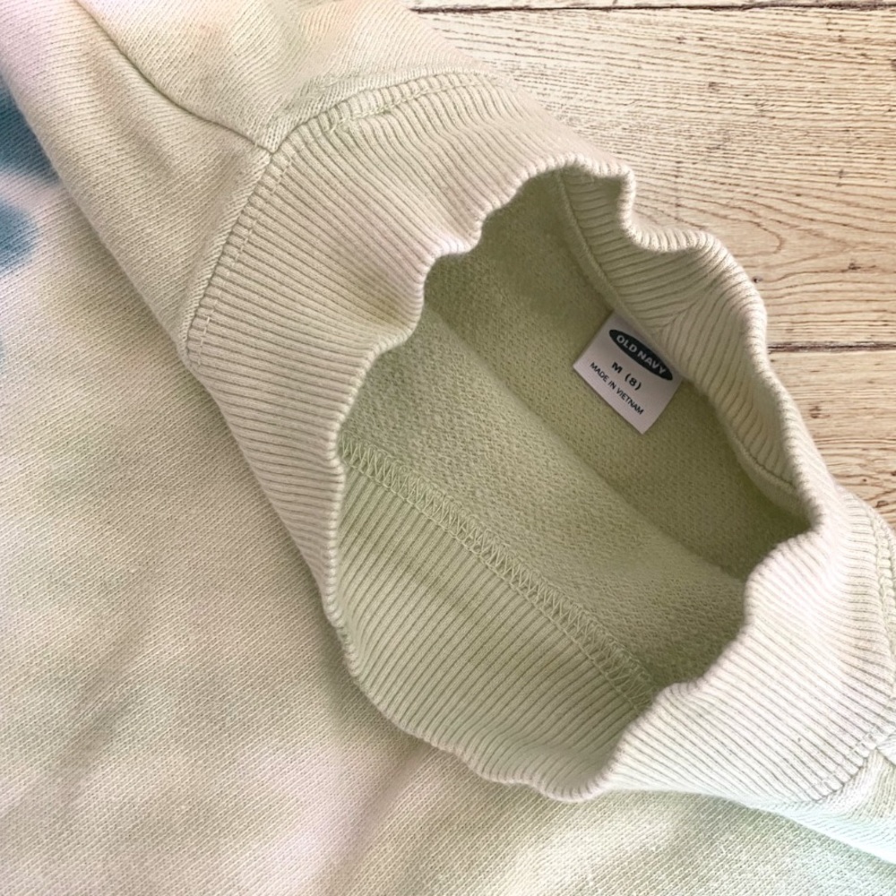 Girls tie dye cropped crewneck sweatshirt - Picture 4 of 4
